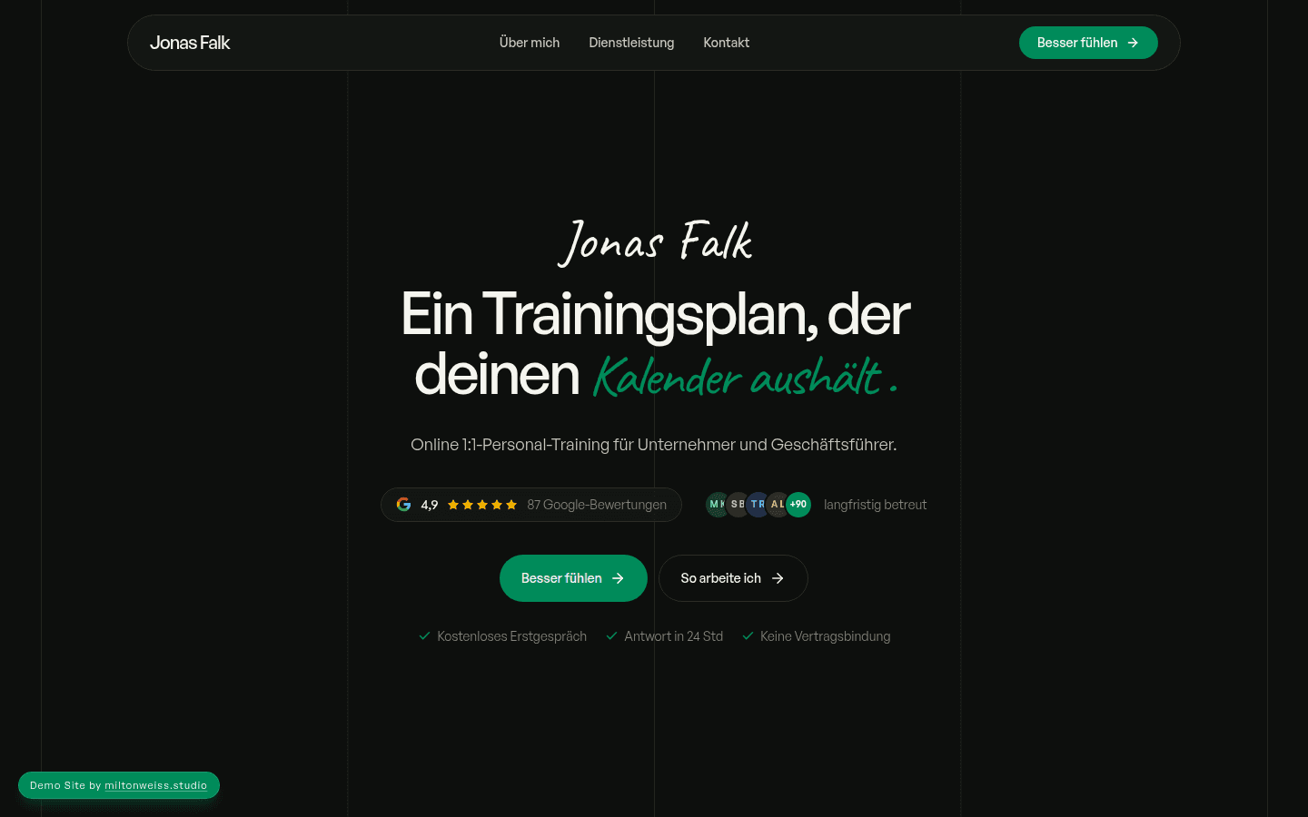 Website-Screenshot: Jonas Falk
